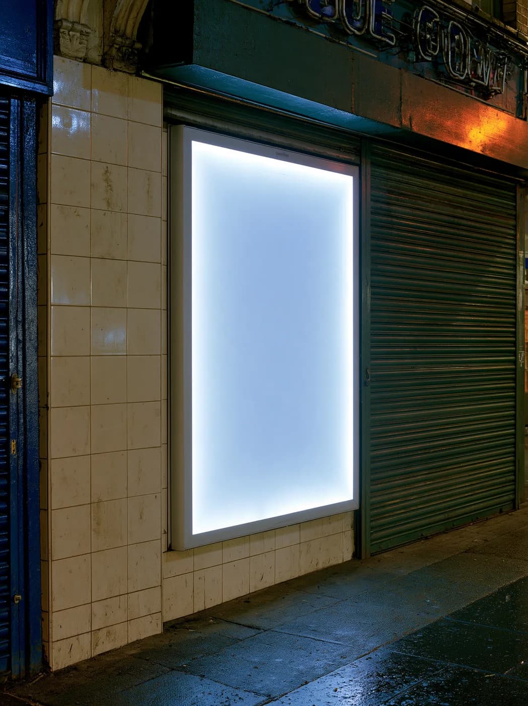 Blue hour blank photographic mockup