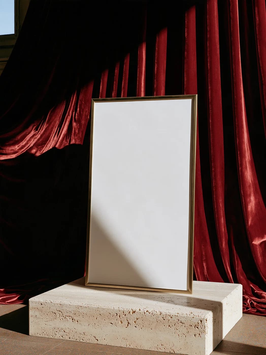 Curtain call blank photographic mockup