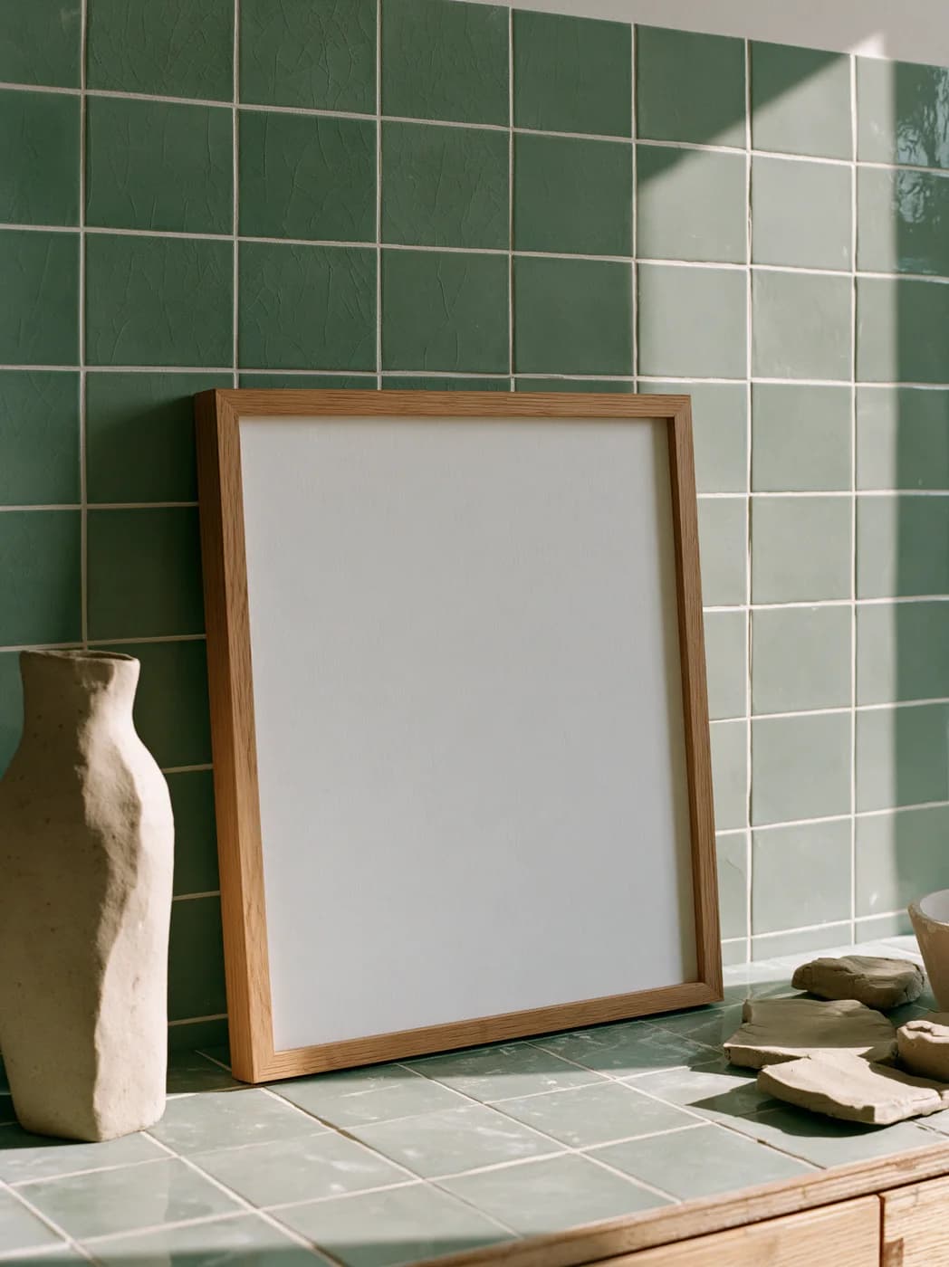 Clay & glaze blank photographic mockup
