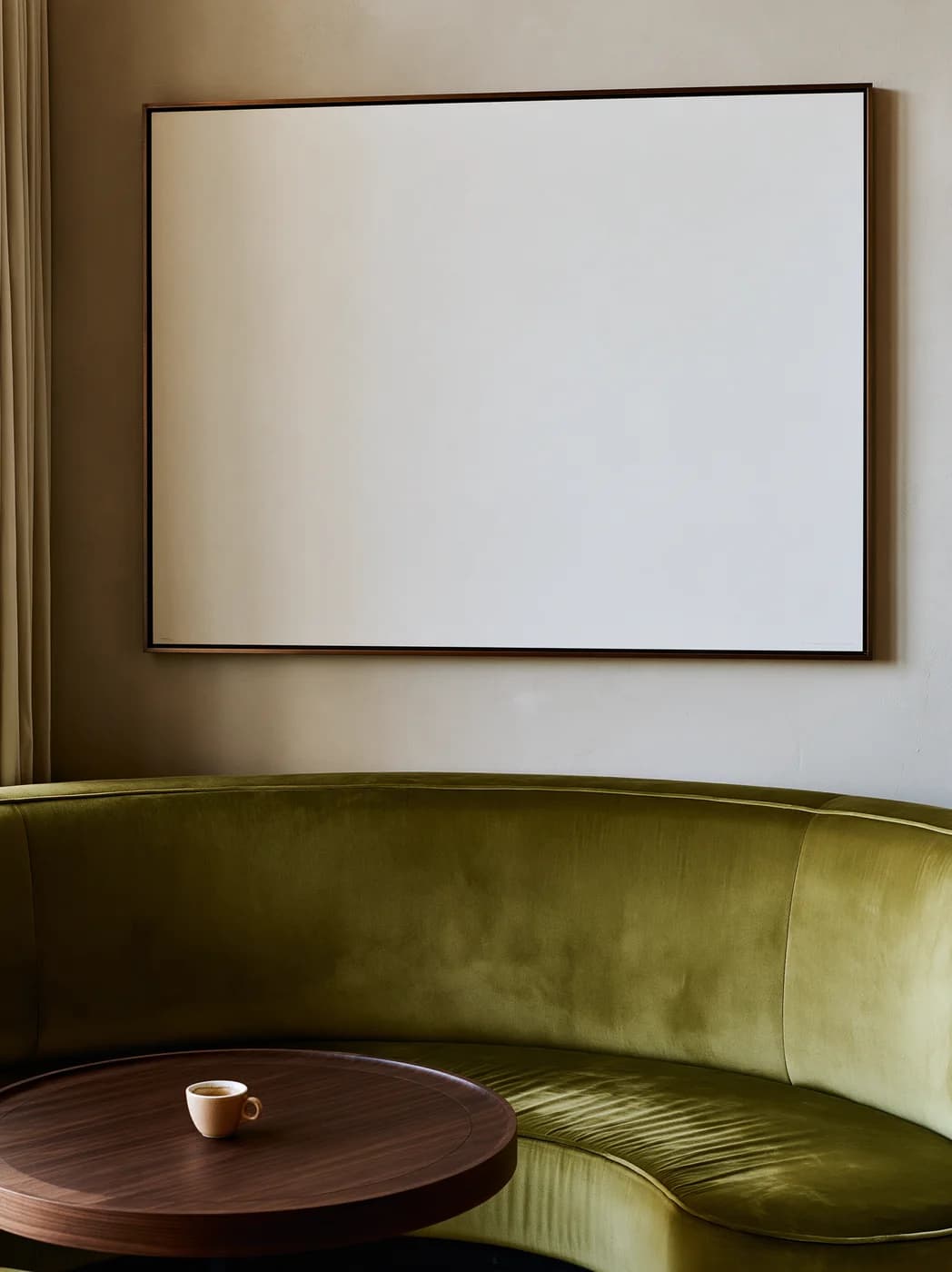 Olive hours blank photographic mockup