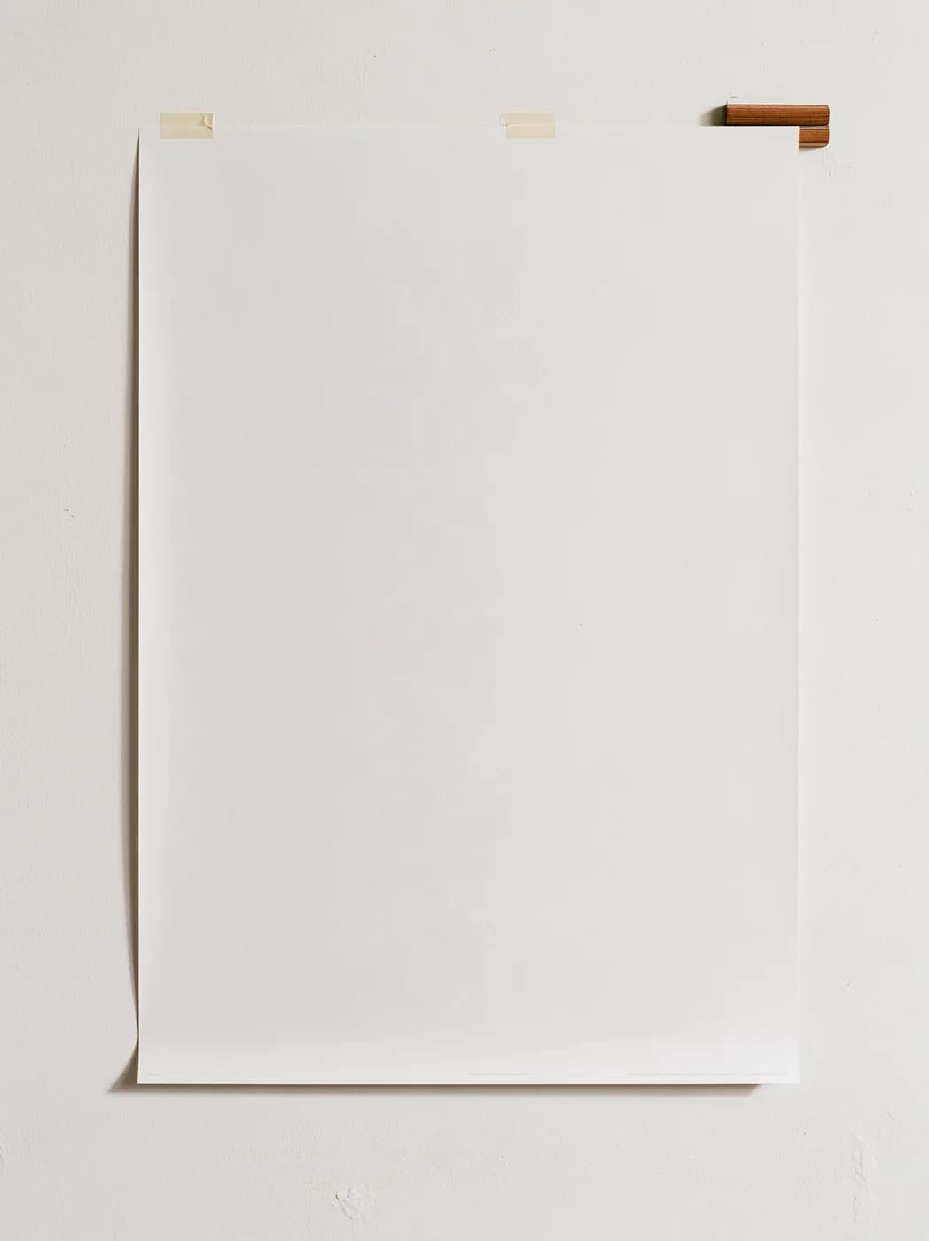 Fresh from the press blank photographic mockup