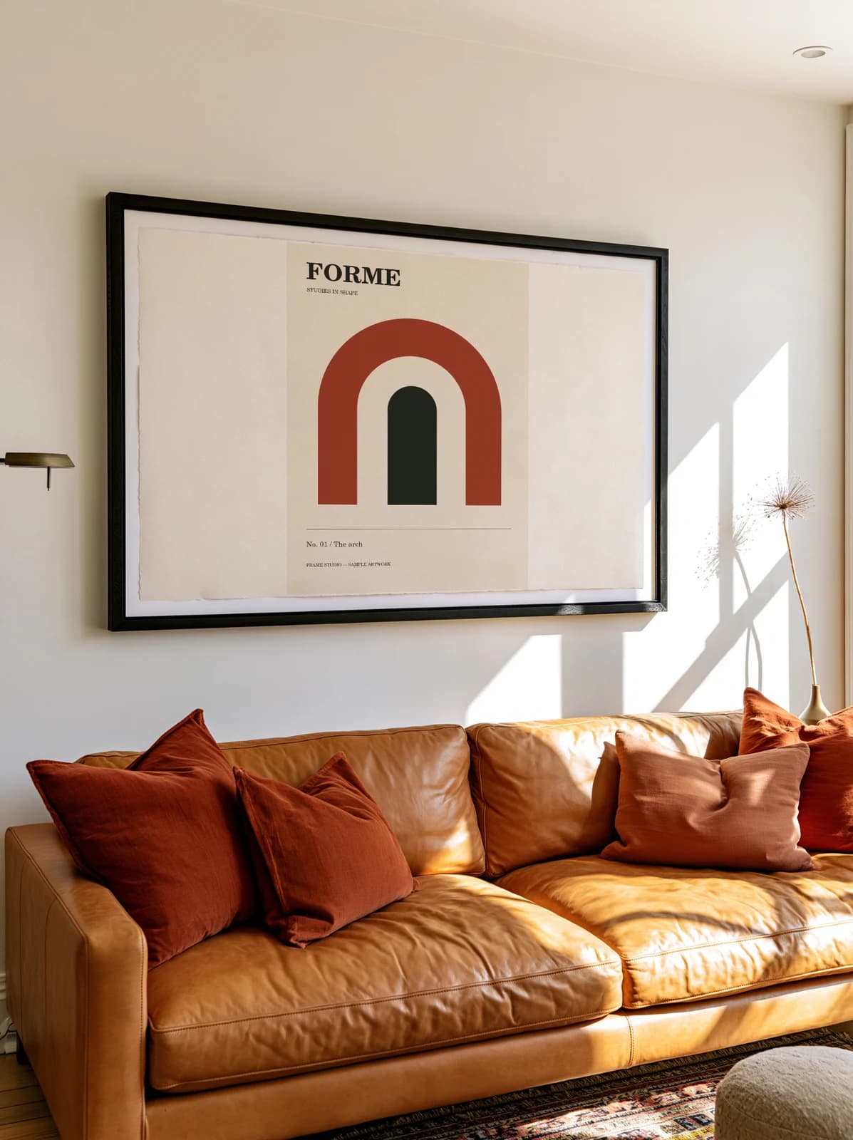 Landscape study photographic mockup